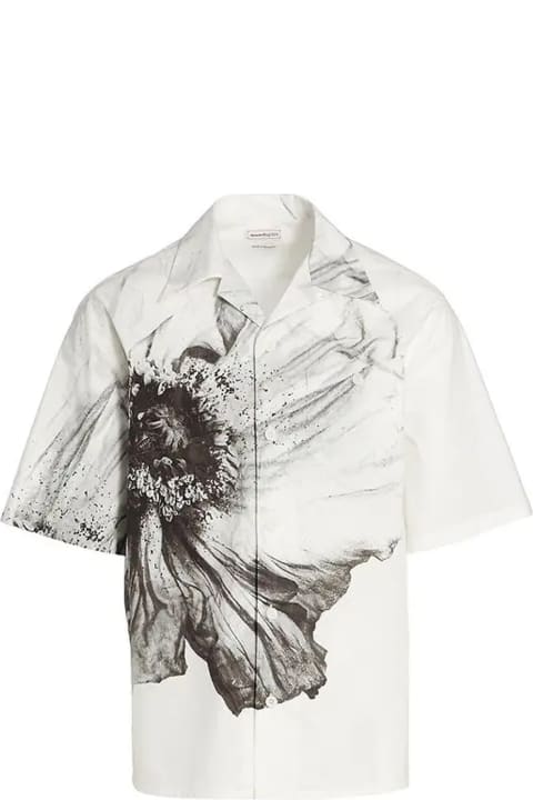 メンズ Alexander McQueenのシャツ Alexander McQueen Short Sleeve Shirt
