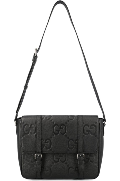 Shoulder Bags for Women Gucci Medium Jumbo Gg Foldover Top Messenger Bag