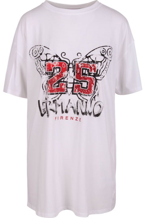 Ermanno Firenze Printed Cotton T-shirt