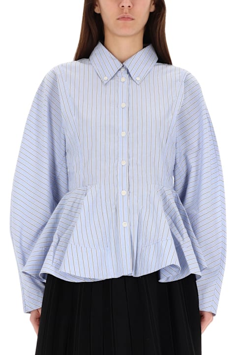 Homeware Ganni Striped "peplum" Shirt