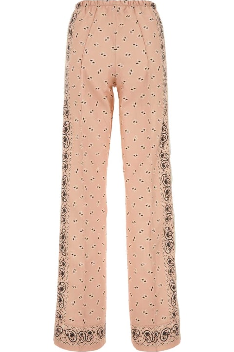 Palm Angels for Women Palm Angels Printed Linen Blend Pant