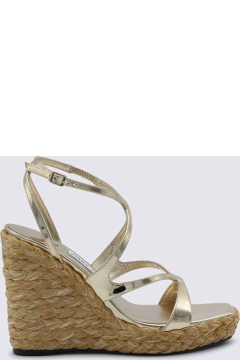Jimmy Choo Gold Espadrillas