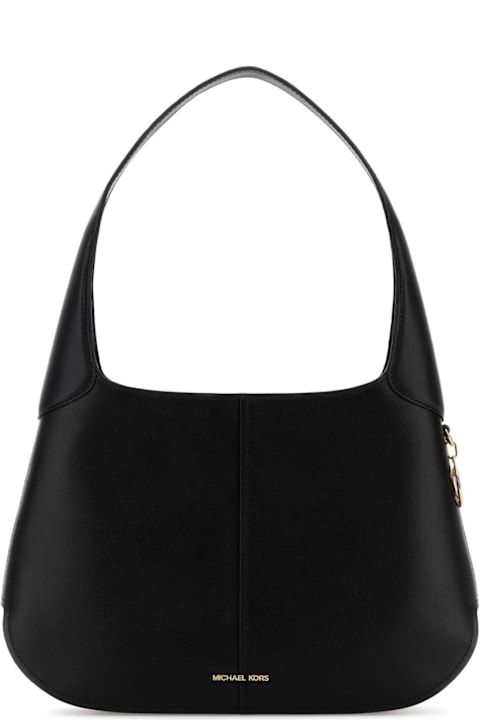 Michael Kors for Men Michael Kors Black Leather Alice Shoulder Bag