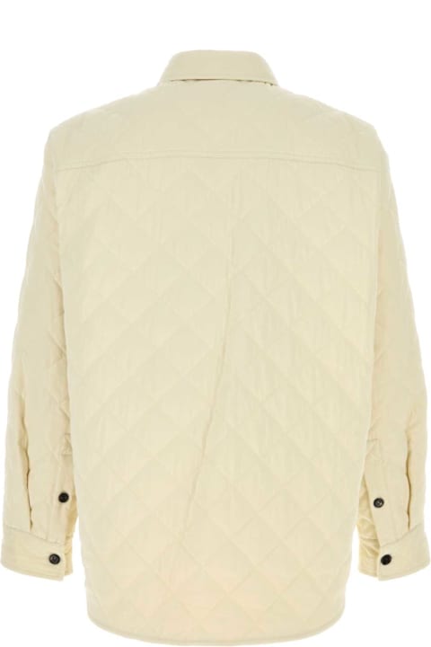 Bottega Veneta Coats & Jackets for Men Bottega Veneta Ivory Tech Cotton Jacket