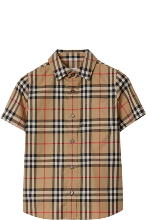 Shirts for Boys Burberry Kb5 Owen Short Sleeves Shirt