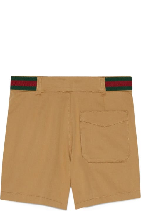Bottoms for Girls Gucci Gucci Kids Shorts Beige