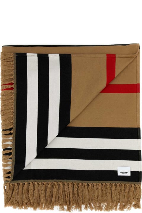 Homeware Burberry Embroidered Cotton Blanket