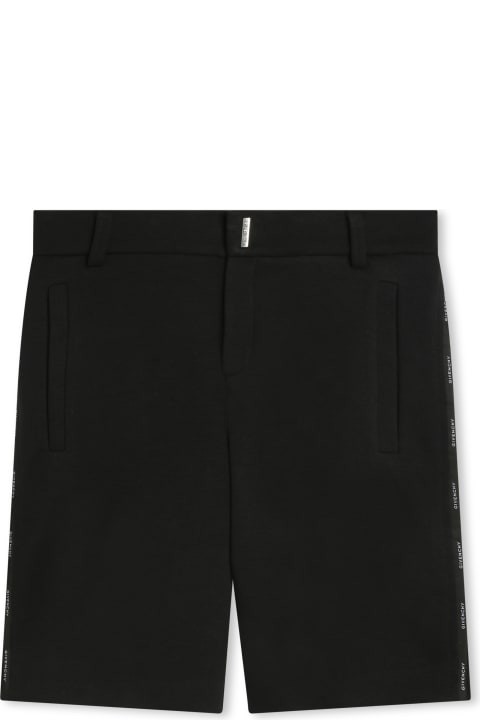 Givenchy for Boys Givenchy Bermuda Shorts With 4g Plaque