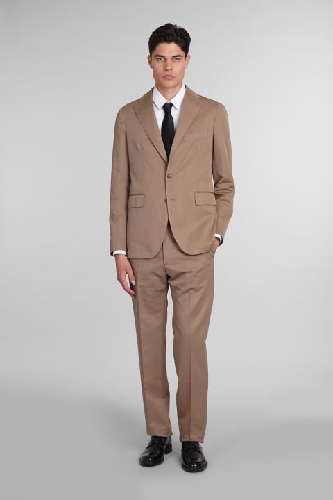 Tagliatore 0205 Suits for Men Tagliatore 0205 2smc22b01 Dress In Beige Cotton
