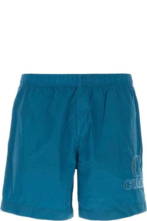 メンズ C.P. Companyの水着 C.P. Company Air Force Blue Nylon Swimming Shorts