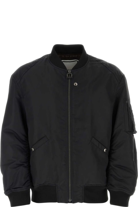 WOOYOUNGMI Coats & Jackets for Men WOOYOUNGMI Black Nylon Bomber Jacket
