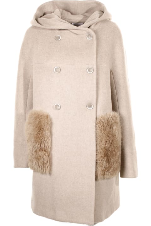 Long Coat With Fur Details