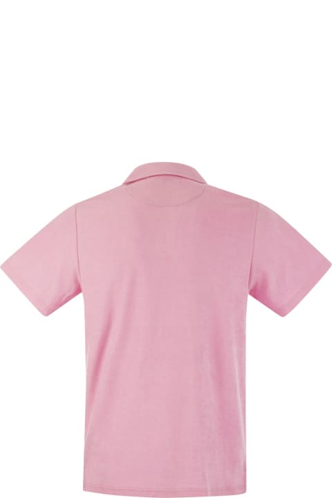 Fashion for Men MC2 Saint Barth Jeremy - Cotton Terry Polo Shirt