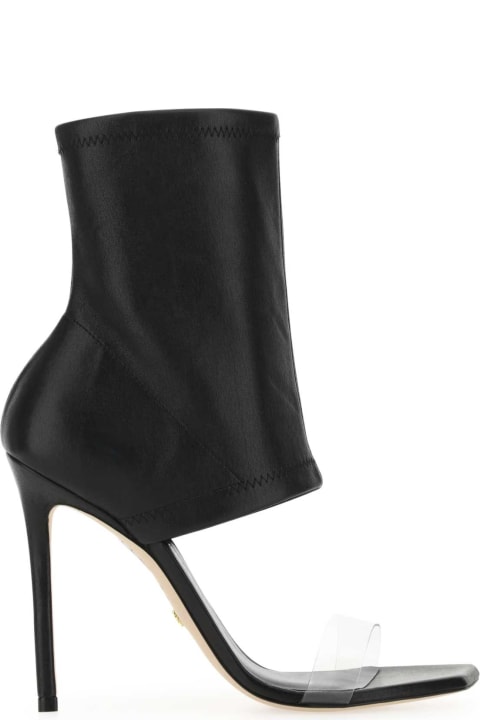 Fashion for Women Stuart Weitzman Black Nappa Leather Frontrow Ankle Boots