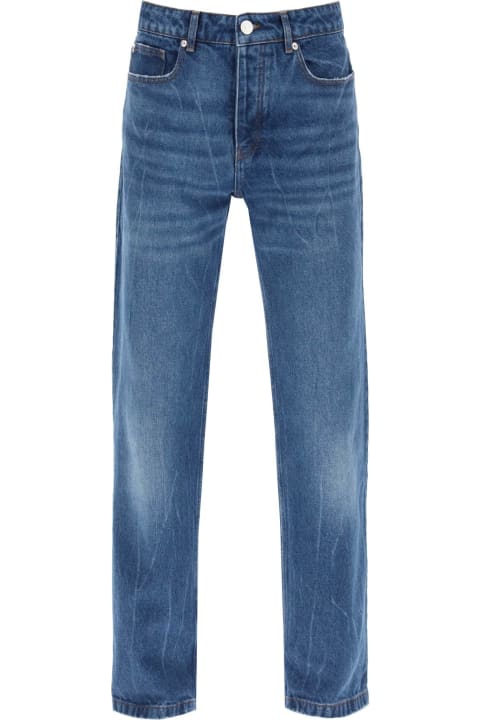 メンズ新着アイテム Ami Alexandre Mattiussi Loose Jeans With Straight Cut