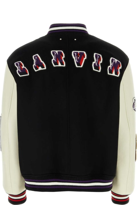 Fashion for Men Lanvin Black Wool Blend Lanvin X Future Bomber Jacket