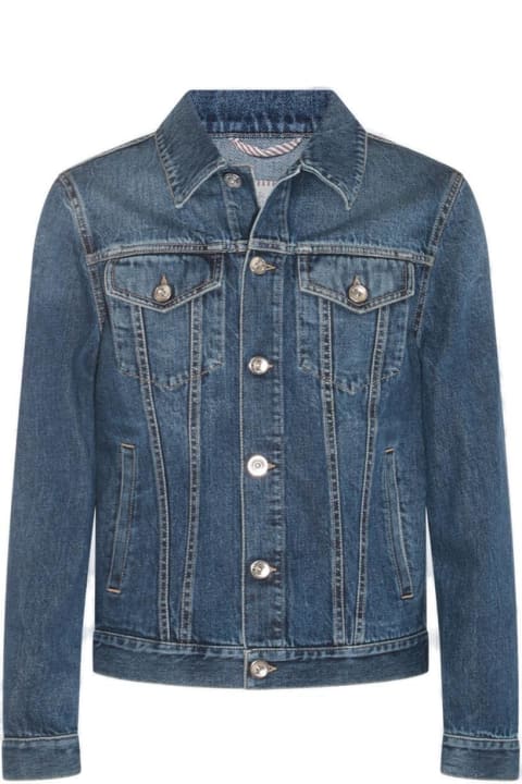 Coats & Jackets for Men Brunello Cucinelli Button-up Straight Hem Denim Jacket