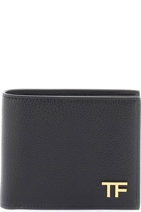 Wallets for Men Tom Ford Leather Flap-over Wallet