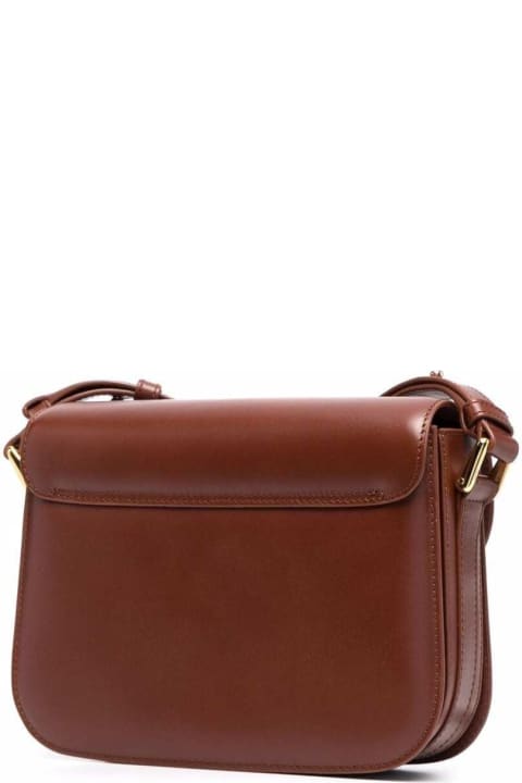 A.P.C. for Women A.P.C. Grace Brown Leather Crossbody Bag