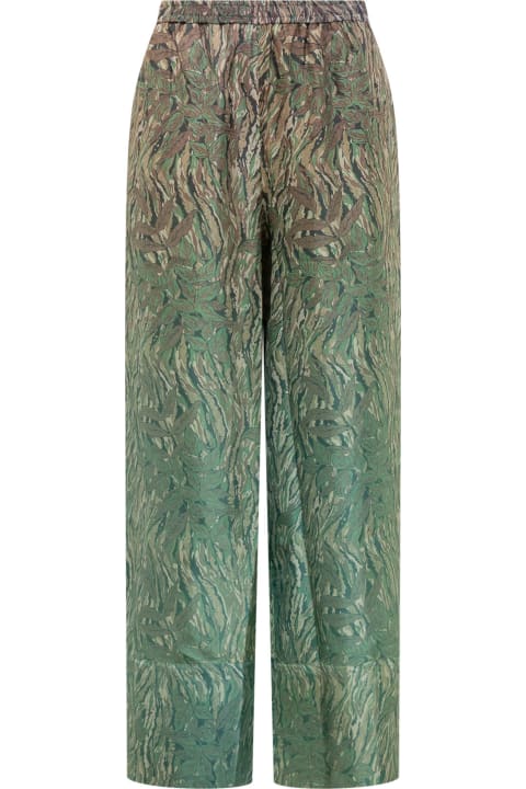Fashion for Women Pierre-Louis Mascia Silk Pants With Floral Print