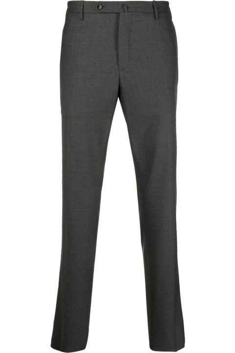 Incotex Clothing for Men Incotex Grey Virgin Wool Slim-fit Tailored Trousers