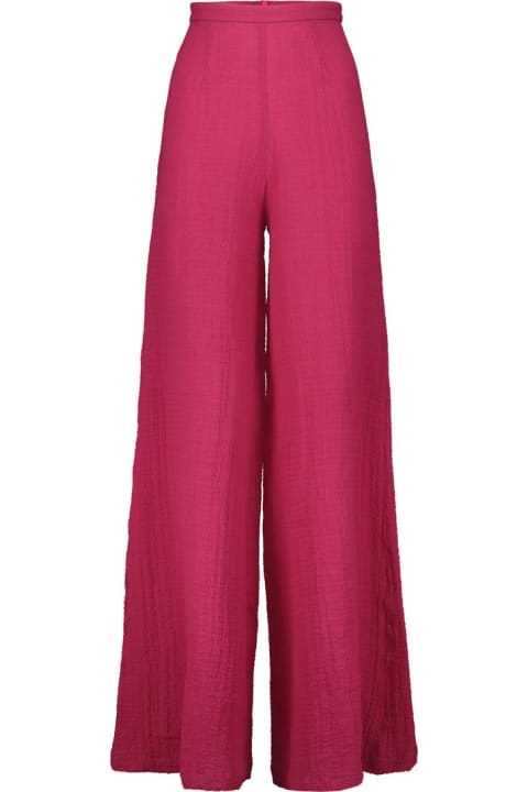 Amotea Pants & Shorts for Women Amotea Carol In Fucsia Cotton Gauze