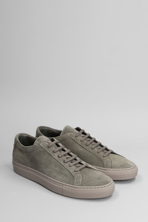 Common Projects for Men Common Projects Achilles Sneakers In Taupe Suede