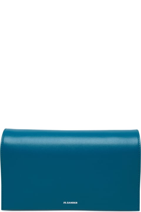 Jil Sander for Women Jil Sander Light Blue Leather All-day Bag