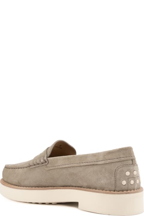 Tod's Shoes for Women Tod's Suede Moccasins With Rubber Pebbles