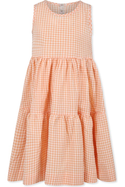 Caffe' d'Orzo for Girls Caffe' d'Orzo Orange Dress For Girl