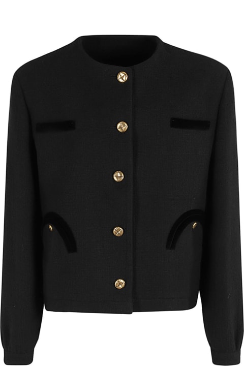 Blazé Milano Coats & Jackets for Women Blazé Milano Missy Black Gliss Bolero