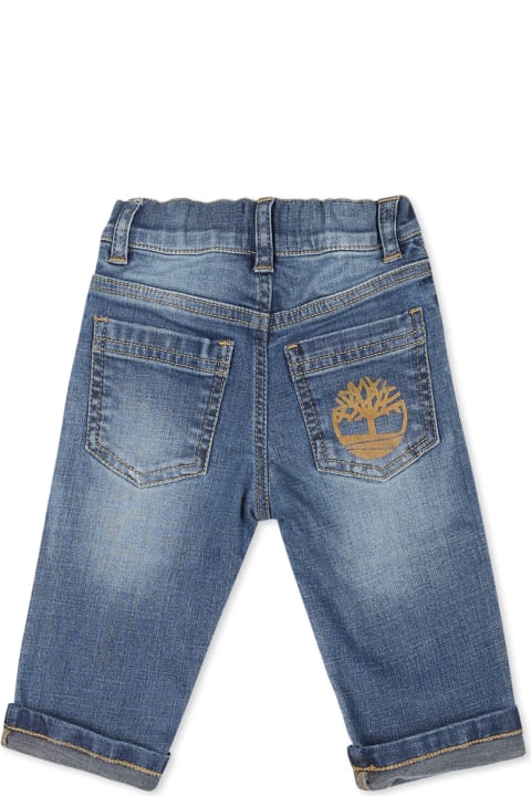 Homeware Timberland Blue Jeans For Baby Boy With Logo