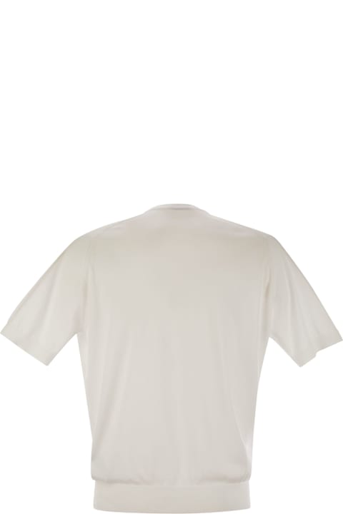 Sweaters for Men John Smedley Kempton - Cotton Crew-neck Sweater