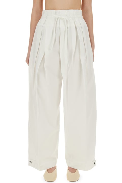 Jil Sander Pants & Shorts for Women Jil Sander Wide Pants In Cotton Gabardine