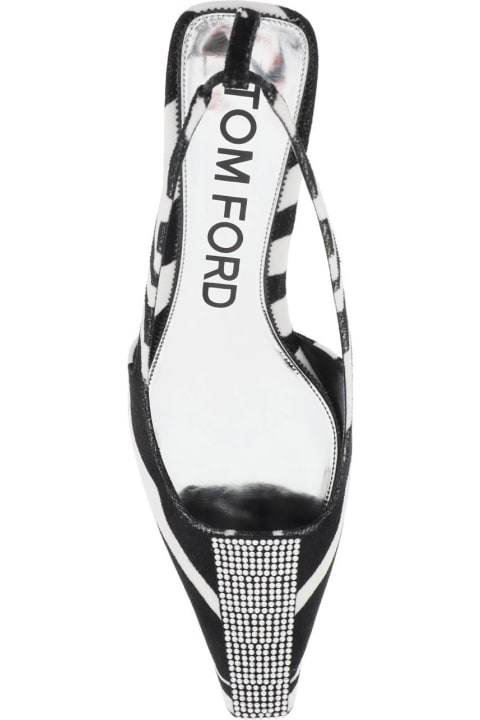 High-Heeled Shoes for Women Tom Ford Velvet Slingback Pumps