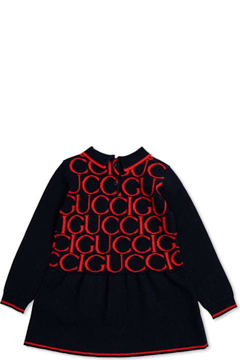 فساتين لـ رُضع بنات Gucci Gucci Kids Dress With Collar