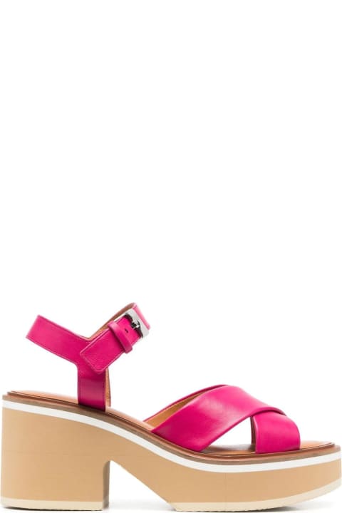 Clergerie Shoes for Women Clergerie Charline9 Criss Cross Sandal With Closure At The Ankles