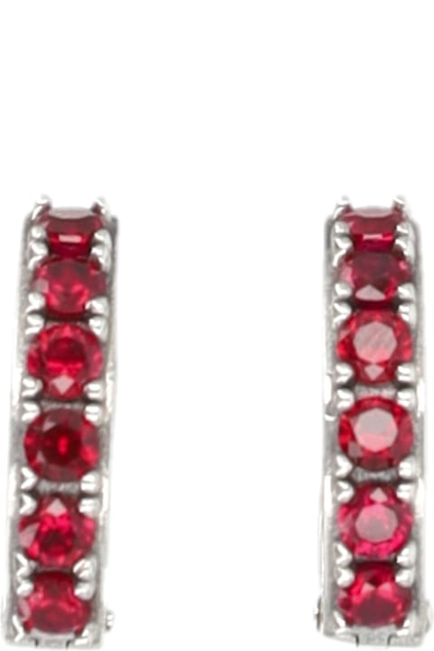 Emanuele Bicocchi Crystal Hoop Earrings
