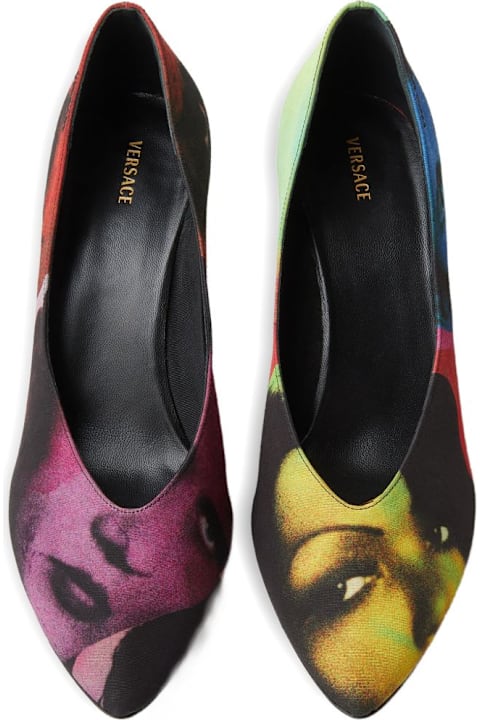 Versace Printed Pumps