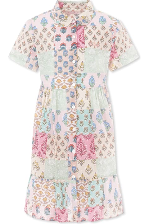 MC2 Saint Barth Dresses for Girls MC2 Saint Barth Multicolor Dress For Girl With Patchwork Print