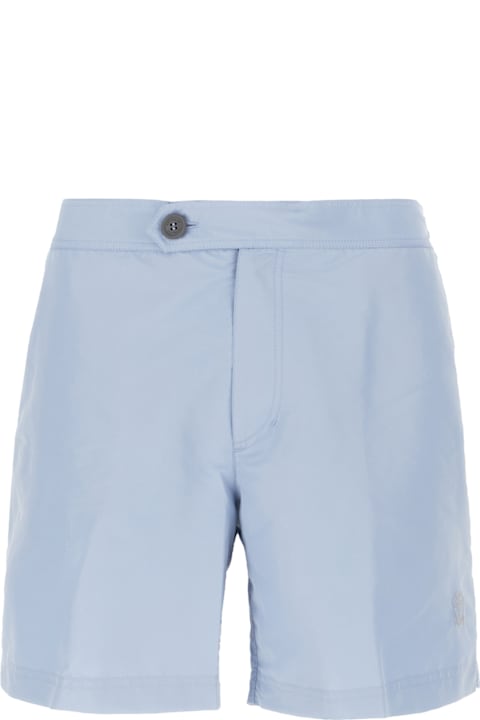 Brunello Cucinelli Swimwear for Men Brunello Cucinelli Powder Blue Polyester Swimming Shorts