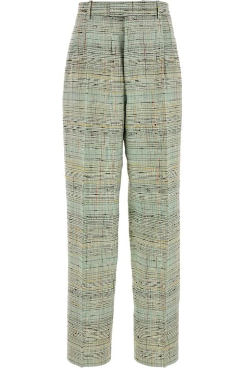 Bottega Veneta Clothing for Women Bottega Veneta Embroidered Viscose Blend Palazzo Pant