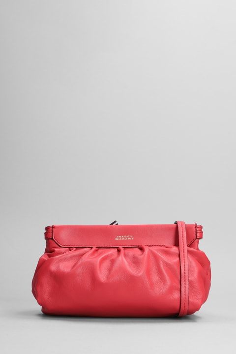 Luz Pouch Clutch In Fuxia Leather