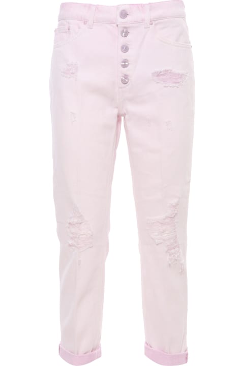 Dondup for Women Dondup Frayed Pink Jeans