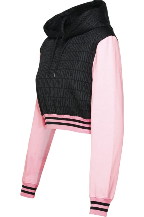 Moschino Fleeces & Tracksuits for Women Moschino Black Cotton Blend Sweatshirt