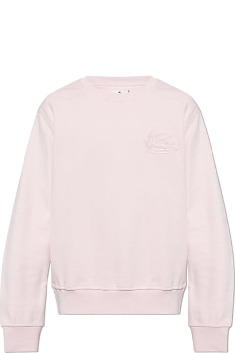 سترات صوف وبدل رياضية لـ القسم الرجالي Etro Pegaso-embroidered Long-sleeved Sweatshirt