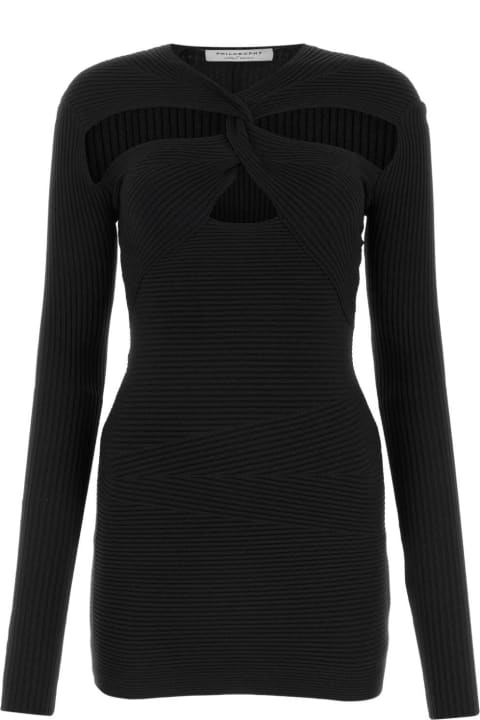 Philosophy di Lorenzo Serafini Sweaters for Women Philosophy di Lorenzo Serafini Black Viscose Blend Mini Dress