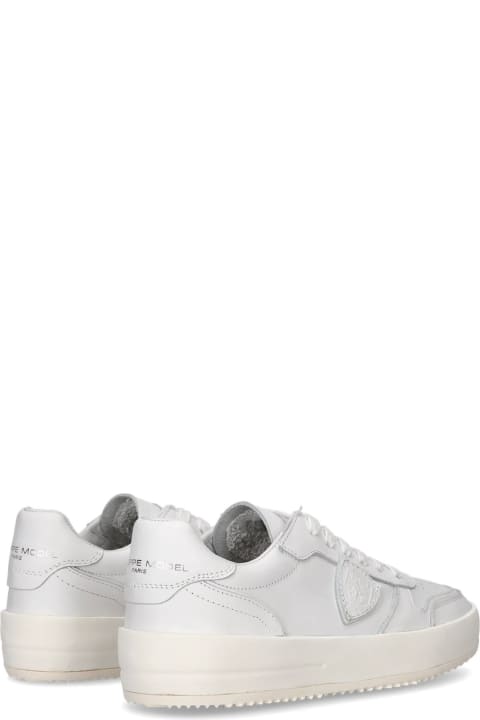 Philippe Model for Women Philippe Model Nice Low-top Sneakers In Leather, White