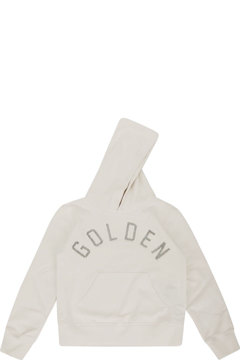 Golden Goose for Boys Golden Goose Journey Girl's Hoodie Sweatshirt With Golden Ho