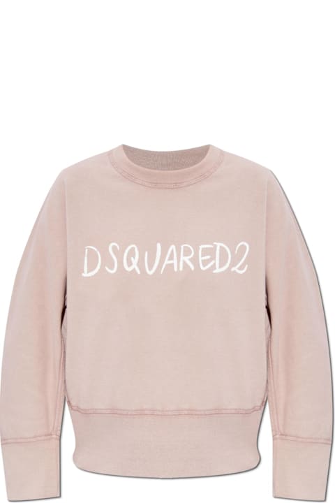 【関税込み】D SQUARED2 Marble Dyed jersey sweatshirt Marble Dyed With Vanish Spot Cypro Fit Sweatshirt